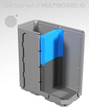 1x1H - Short Top Multibin Divider