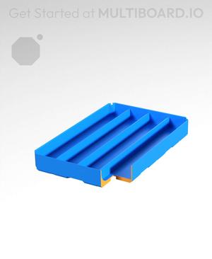 2x3x0.5 - Curved - Double Divided Bin - Multibin Insert