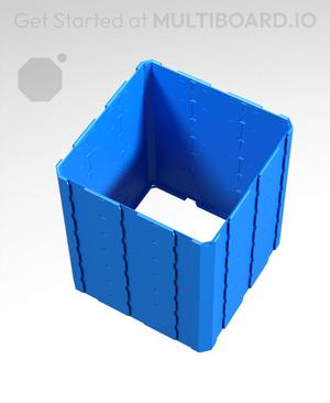 3x3x3.5 - Full Multipoint Rail - Universal Click-In Multibin Shell Extension