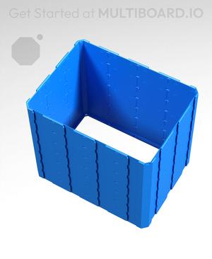 4x3x3.5 - Full Multipoint Rail - Standard Click-In Multibin Shell Extension