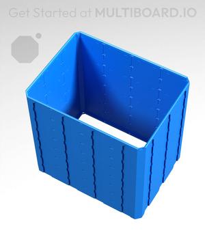 4x3x4 - Topped Multipoint Rail - Standard Click-In Multibin Shell Extension