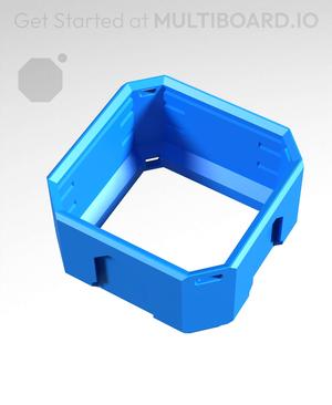 1x1x0.5 - Topped Multipoint Rail - Standard Click-In Multibin Shell Extension