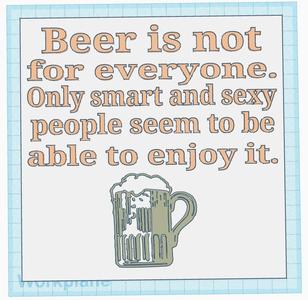 Beer & Smart People Sign