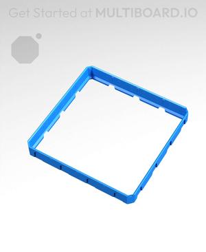 4x4x0.5 - Topped Multipoint Rail - Universal Click-In Multibin Shell Extension