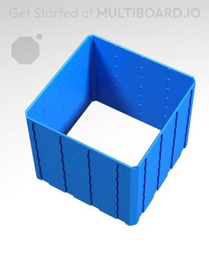 4x4x3.5 - Topped Multipoint Rail - Pop-In Multibin Shell Extension