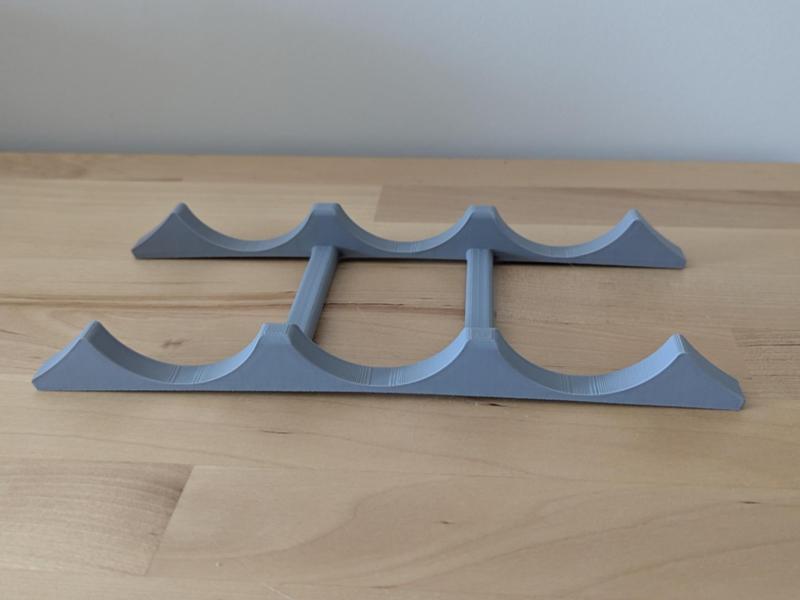 Bottle/can holder for fridge - 3 in a row