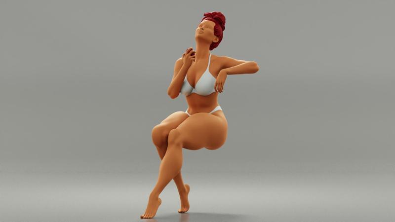 beautiful woman holding bottle of perfume and applying on her neck