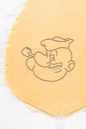 Popeye Cookie Cutter, Biscuit Cutter