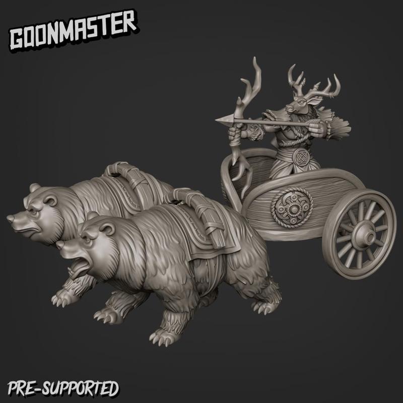 Bear Chariot + Deer Antler Archer
