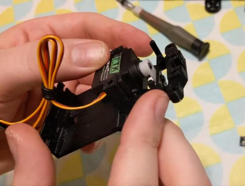 PTK 7462 MG Support for Fully Printed 1:28 RC Car Chassis