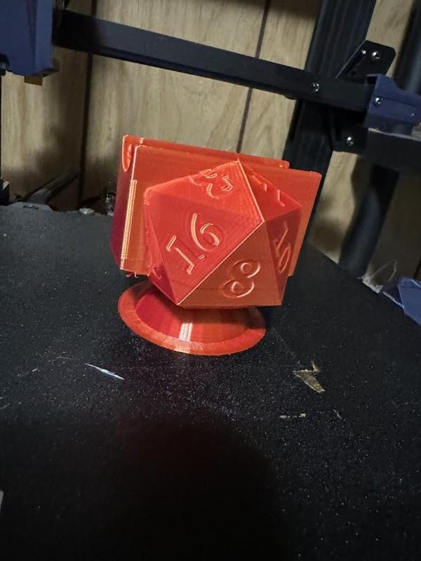 D20 Vertical (2in x 3.5in) Business Card Holder Print In Place