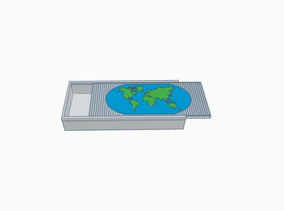 World Map Jigsaw Storage Box