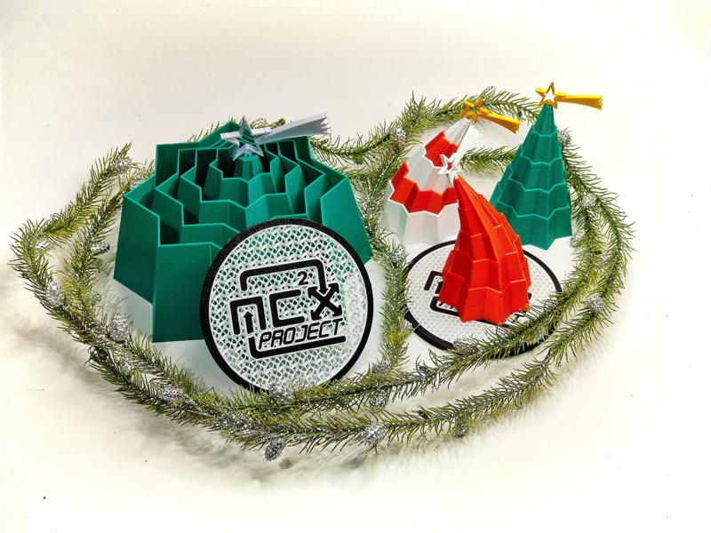 Tree Christmas Stampa Sul Posto