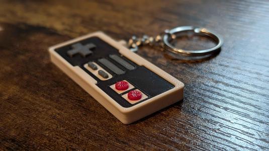 NES controller keychain