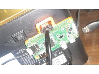 Lazy man's pi zero mount