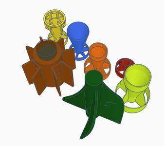 Fins for toy rockets & drone drop munitions