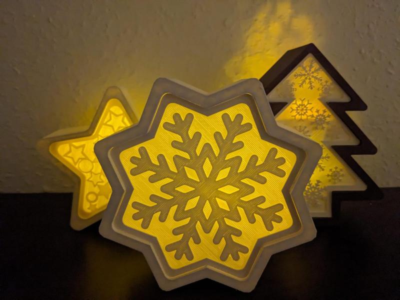 8 point star lightbox (hot swappable panel)