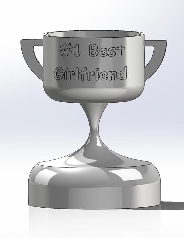 #1 Best Girlfriend Trophy