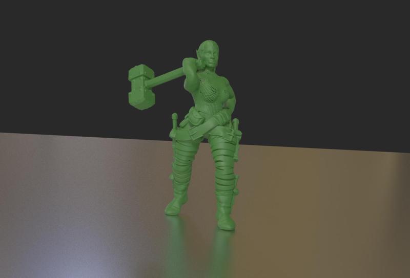 Cassarine Vegla - Half Orc Fighter from Gooey Cube(tm)