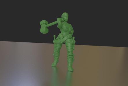 Cassarine Vegla - Half Orc Fighter from Gooey Cube(tm)
