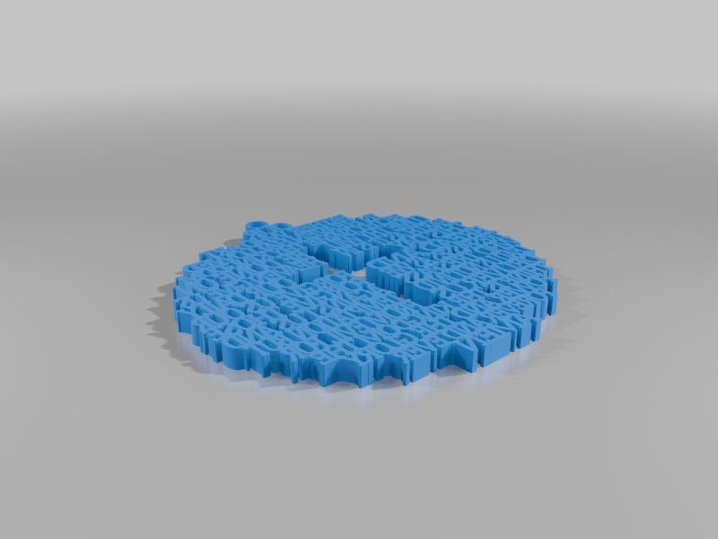 The Lord's Prayer - Circular hanging, protestant