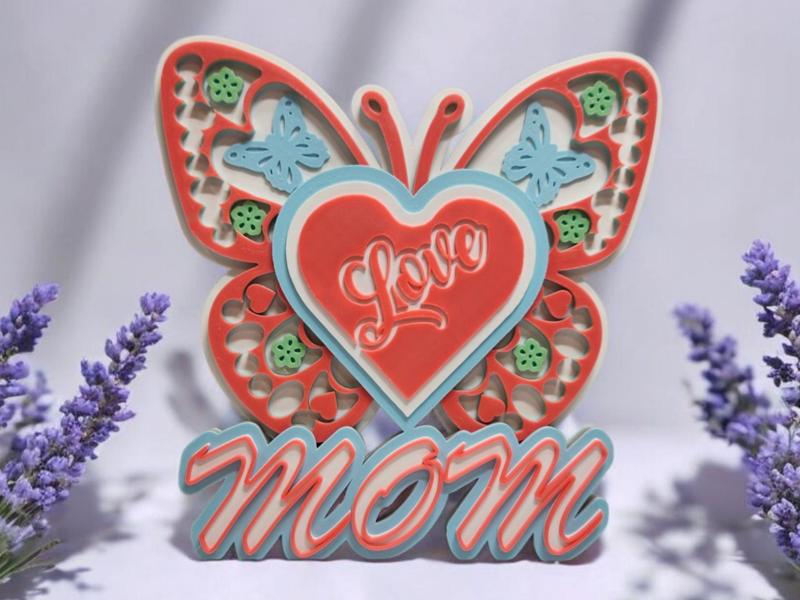 Mothers Day Butterfly Layered Mandala Art