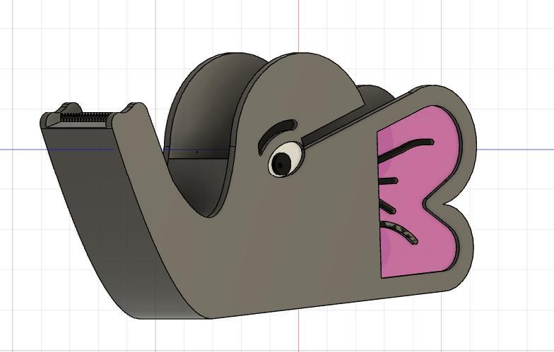 dérouleur de scotch éléphant