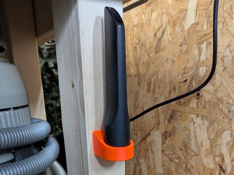 Shop vac nozzle holder