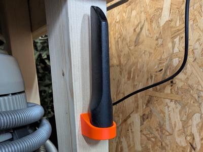Shop vac nozzle holder
