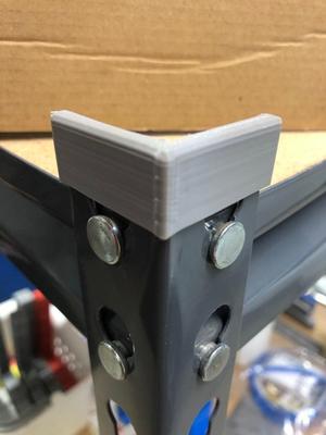Corner Endcap for Metal Shelving