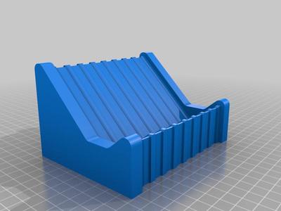 Soap holder like a phone stand