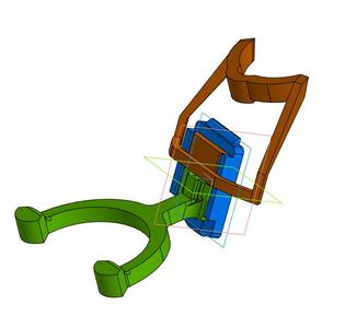 TrackIR clip for helmet NVG mount