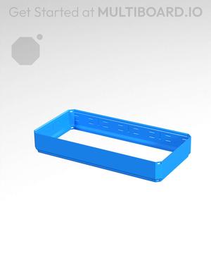 4x2x0.5 - Simple Walls - Standard Click-In Multibin Shell Extension