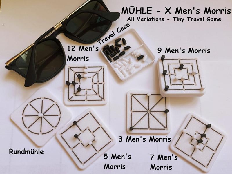 Travel Game-All Mühle / Nine Men's Morris Variants