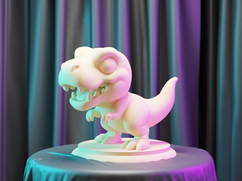 Dinosaur T-Rex Kawaii Chibi Figurine