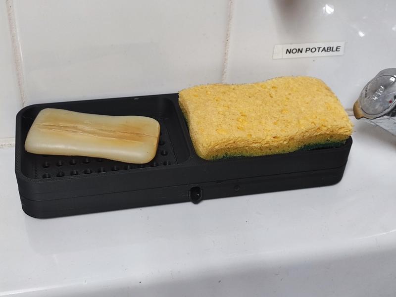 Kitchen Sponge and Soap Holder