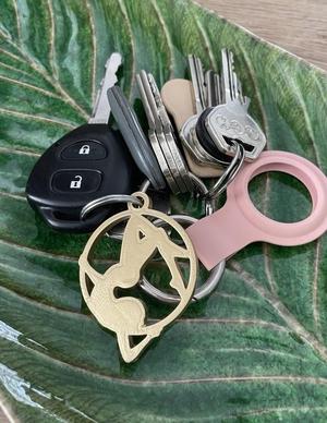 Aerial Hoop Keychain pendant