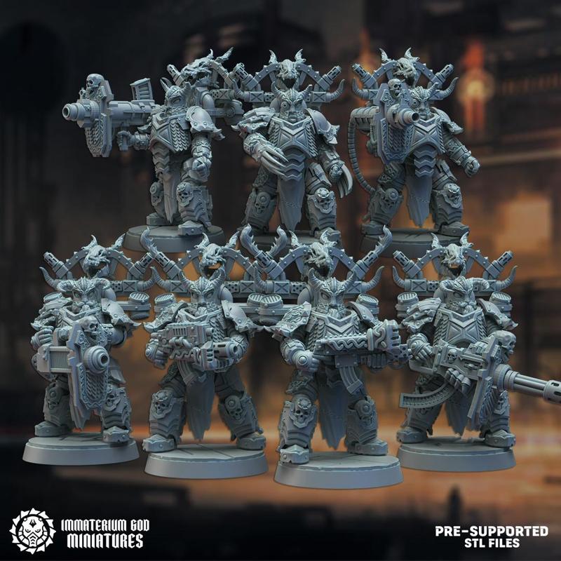 Black Iron marines set (protectors)