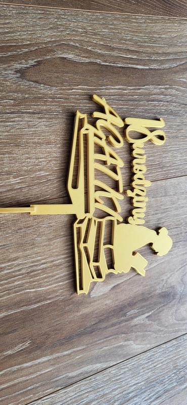 18th Level Birthday Cake Topper