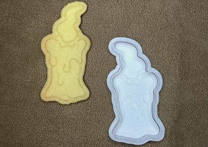 Halloween candle cookie cutter