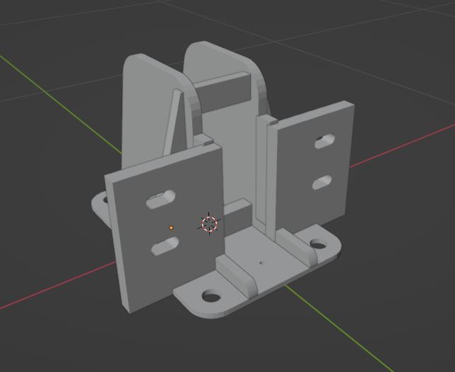 SG90 Servo Mount, with switch brackets