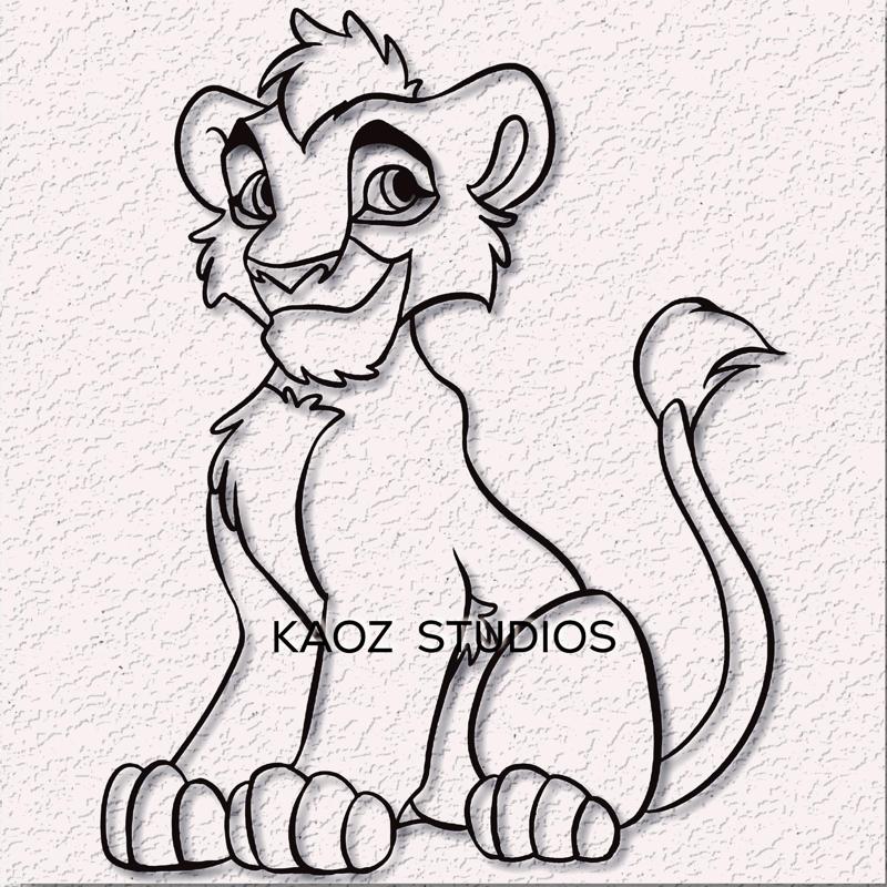 kovu wall art the lion king wall decor disney fanart