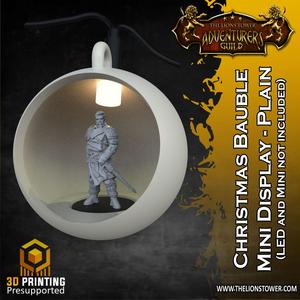 Christmas Bauble Mini Display - Clean edge, Plain interior