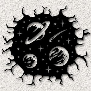 outer space wall art cosmos wall decor space decoration