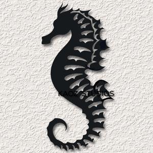 seahorse wall art ocean wall decor sea life decoration beach house deco