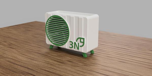 Heat Pump - Wärmepumpe - Business Card Holder - No Multmaterial Setup needed