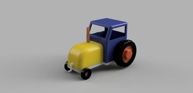 Puzzle Tractor for Kids