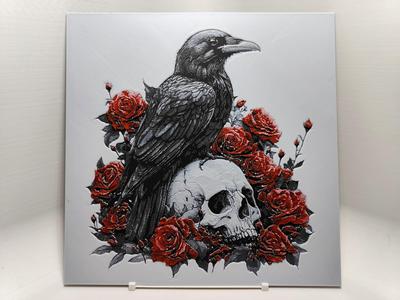 Raven in Roses - Hueforge