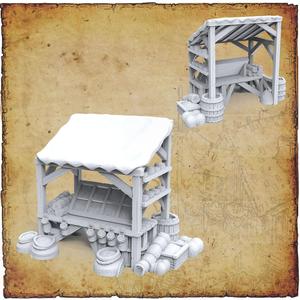 Ancrabourg - Market stalls
