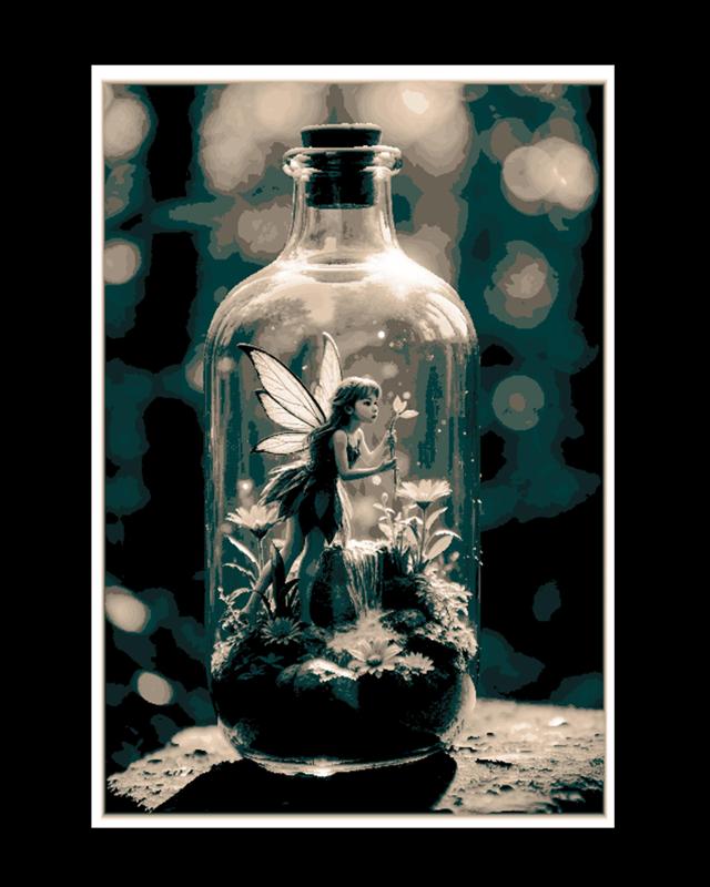 Catching Fantasy in the Bottle - Fairy World - Wall Art